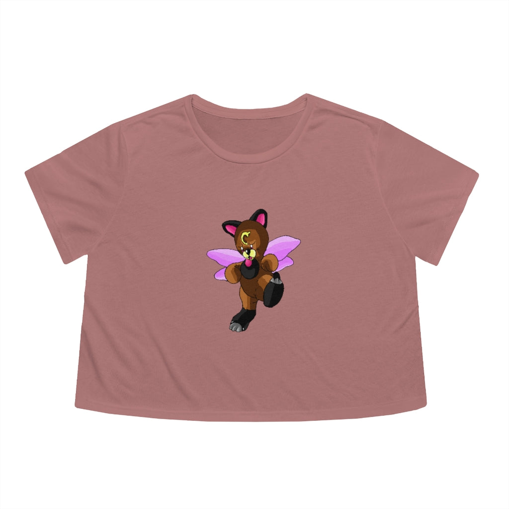 Angebear Women's Flowy Cropped Tee in various colors, showcasing its soft fabric and stylish design.