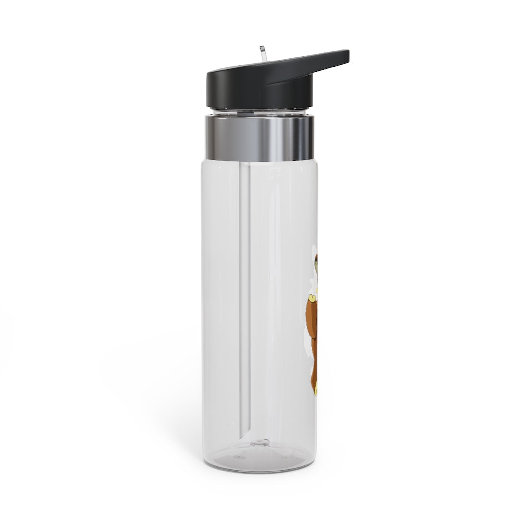 Angeburdum Kensington Tritan™ Sport Bottle, 20oz, featuring a sleek design, carabiner hook, and spill-resistant lid with straw.