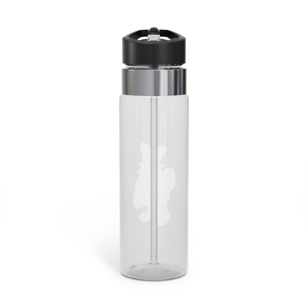 Angeburdum Kensington Tritan™ Sport Bottle, 20oz, featuring a sleek design, carabiner hook, and spill-resistant lid with straw.