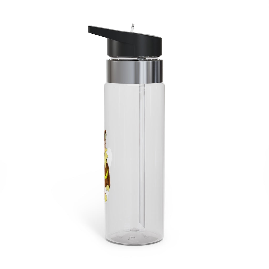 Angeburdum Kensington Tritan™ Sport Bottle, 20oz, featuring a sleek design, carabiner hook, and spill-resistant lid with straw.