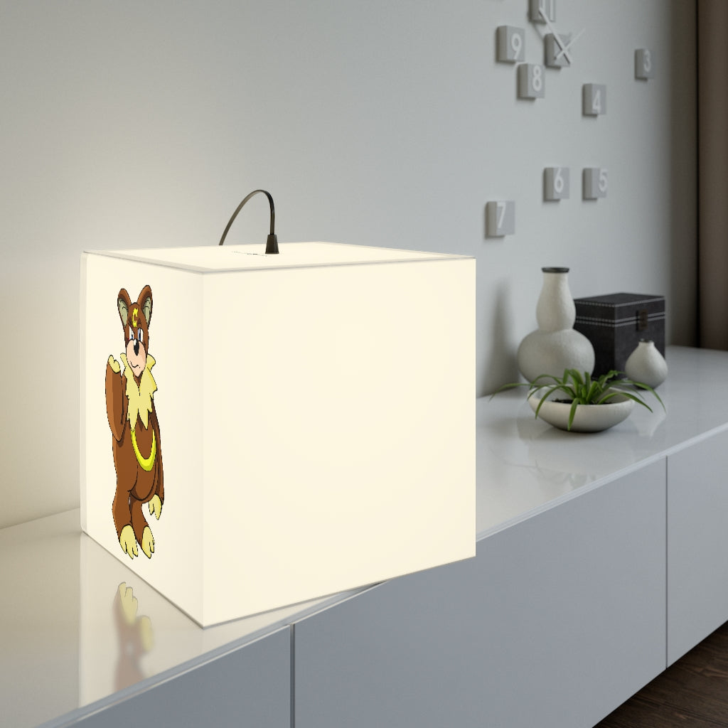 Angeburdum Personalized Lamp showcasing a unique cube design, perfect for indoor decoration with customizable lighting options.