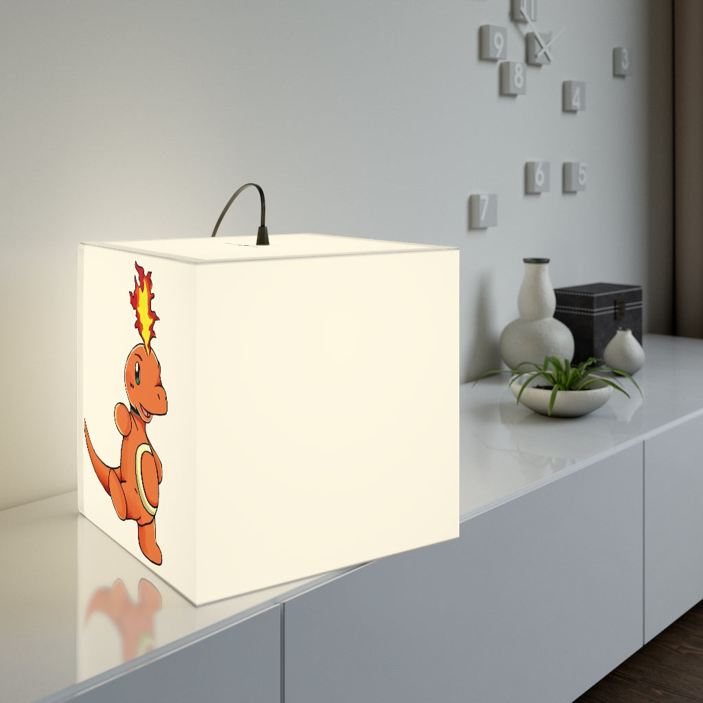 Angetapir Personalized Lamp showcasing a unique cube design, perfect for indoor decoration with soft, relaxing lighting.