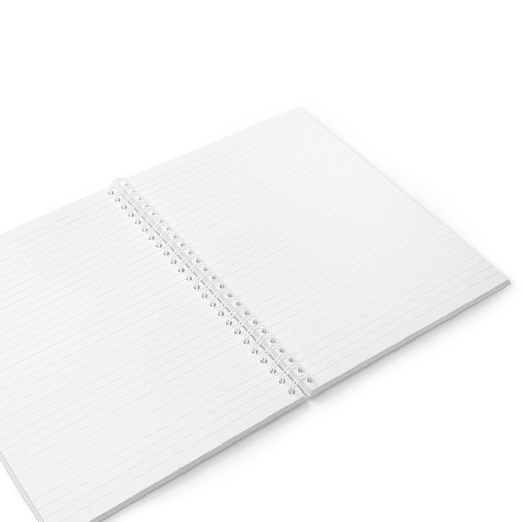 Angetapir Spiral Notebook with customizable covers and wide-ruled pages, featuring a semi-glossy laminated finish.