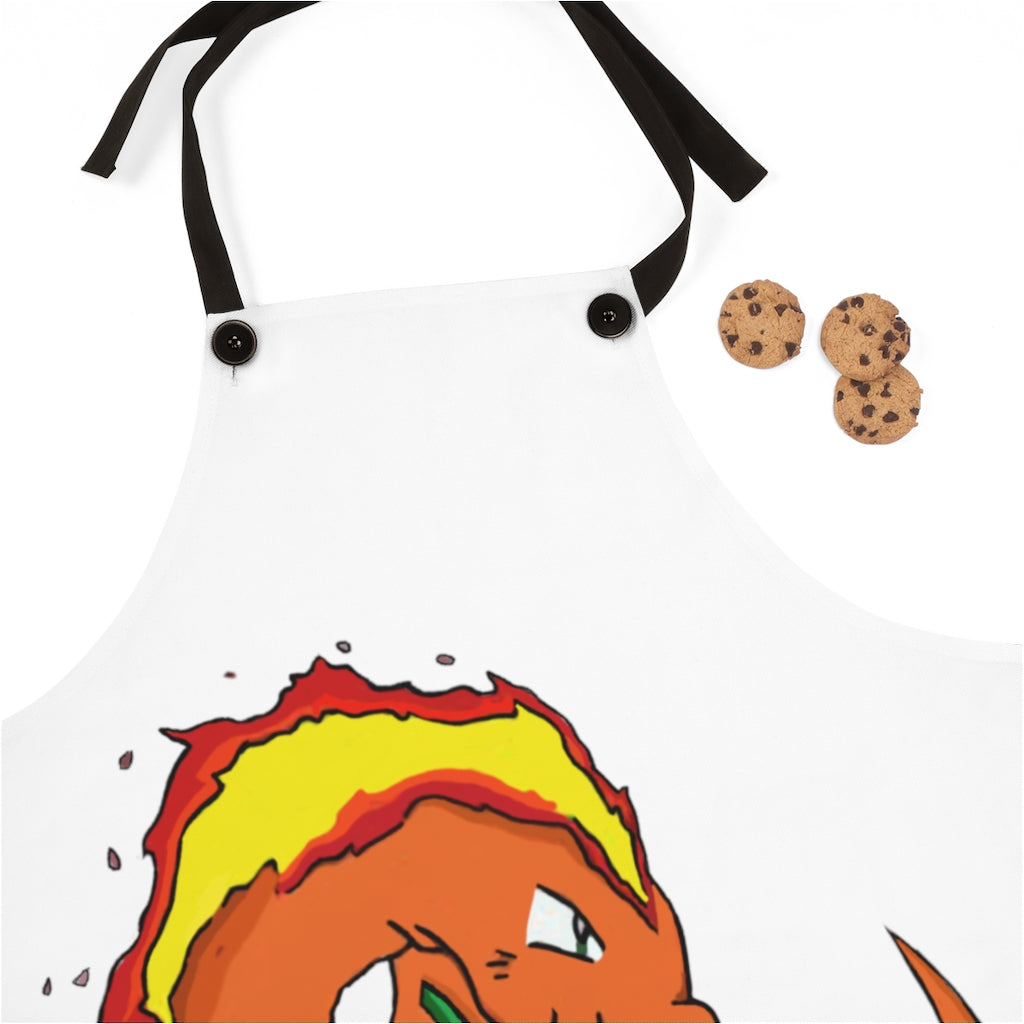 Angetir Apron featuring a stylish design, lightweight polyester material, and black detachable twill straps, perfect for cooking.