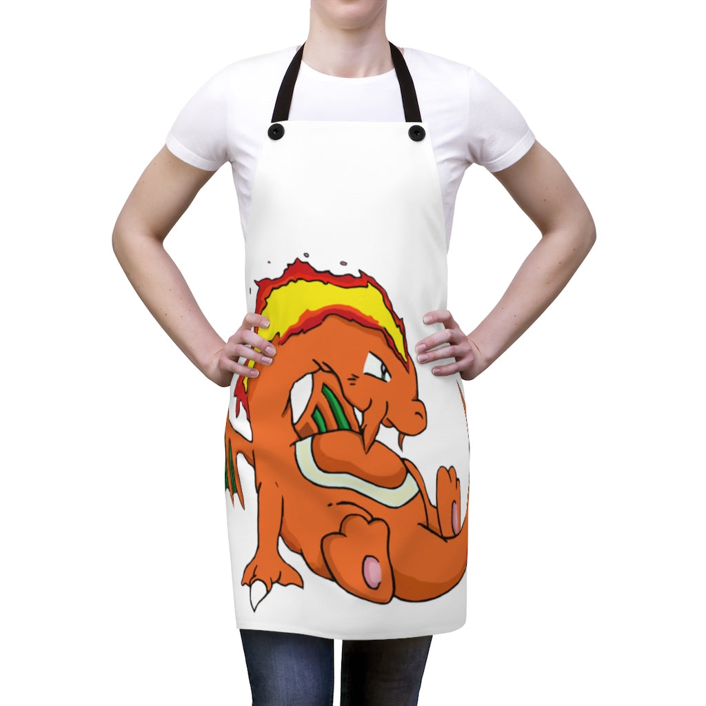 Angetir Apron featuring a stylish design, lightweight polyester material, and black detachable twill straps, perfect for cooking.