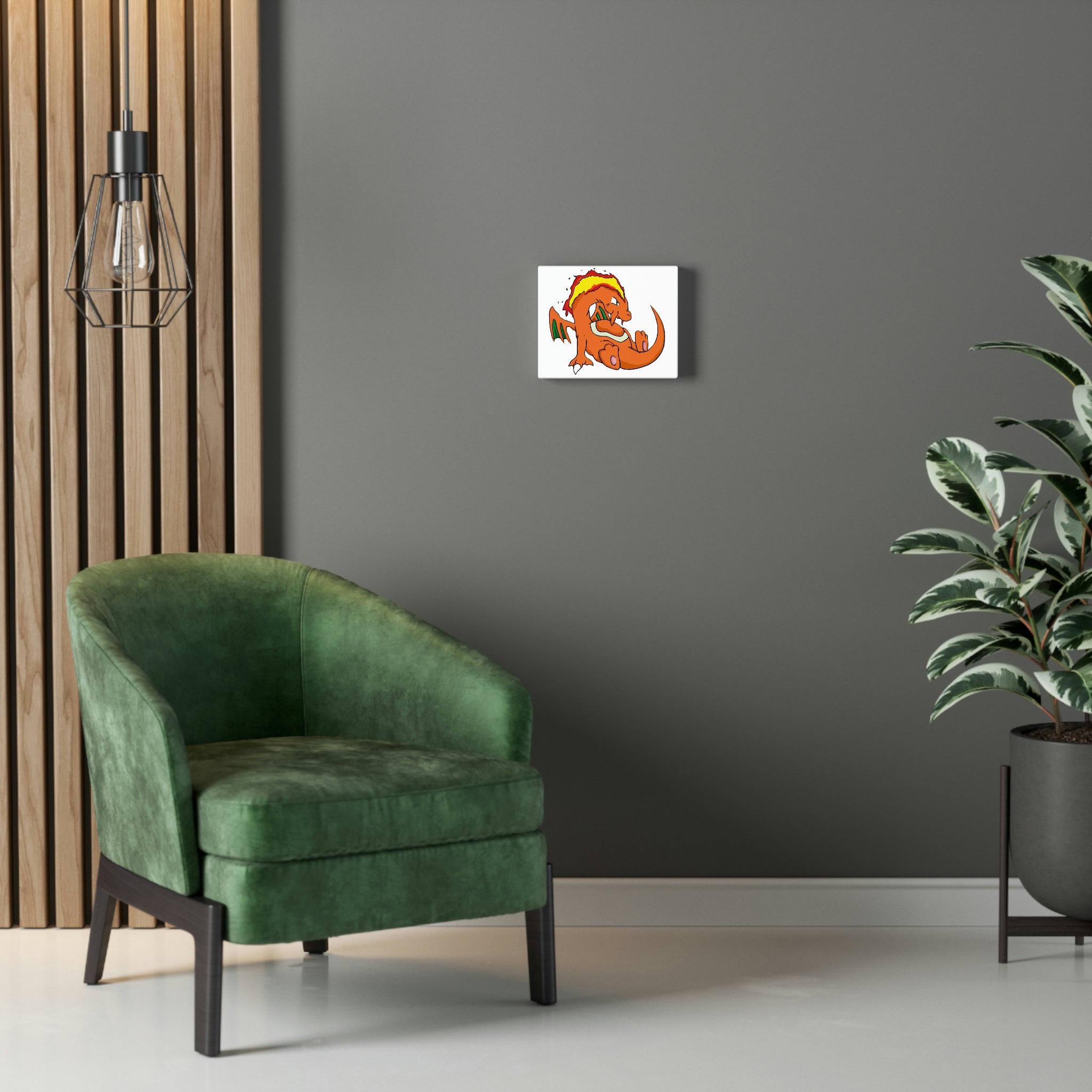 Angetir Stretched Canvas featuring vibrant artwork stretched over a sturdy wooden frame, ideal for indoor decoration.