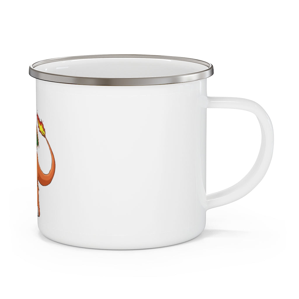 Angetiron Enamel Camping Mug with a stylish design, perfect for outdoor adventures and personalization.