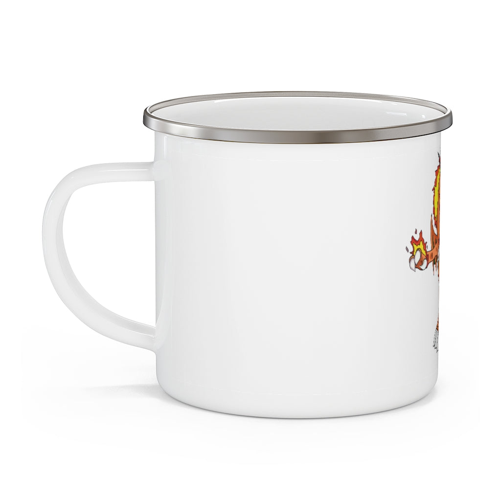 Angetiron Enamel Camping Mug with a stylish design, perfect for outdoor adventures and personalization.