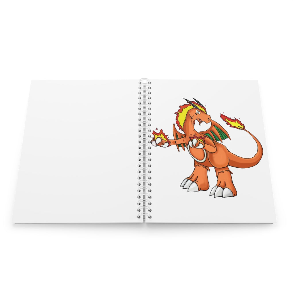 Angetiron Spiral Notebook with customizable covers and wide-ruled pages, showcasing its semi-gloss laminated finish.