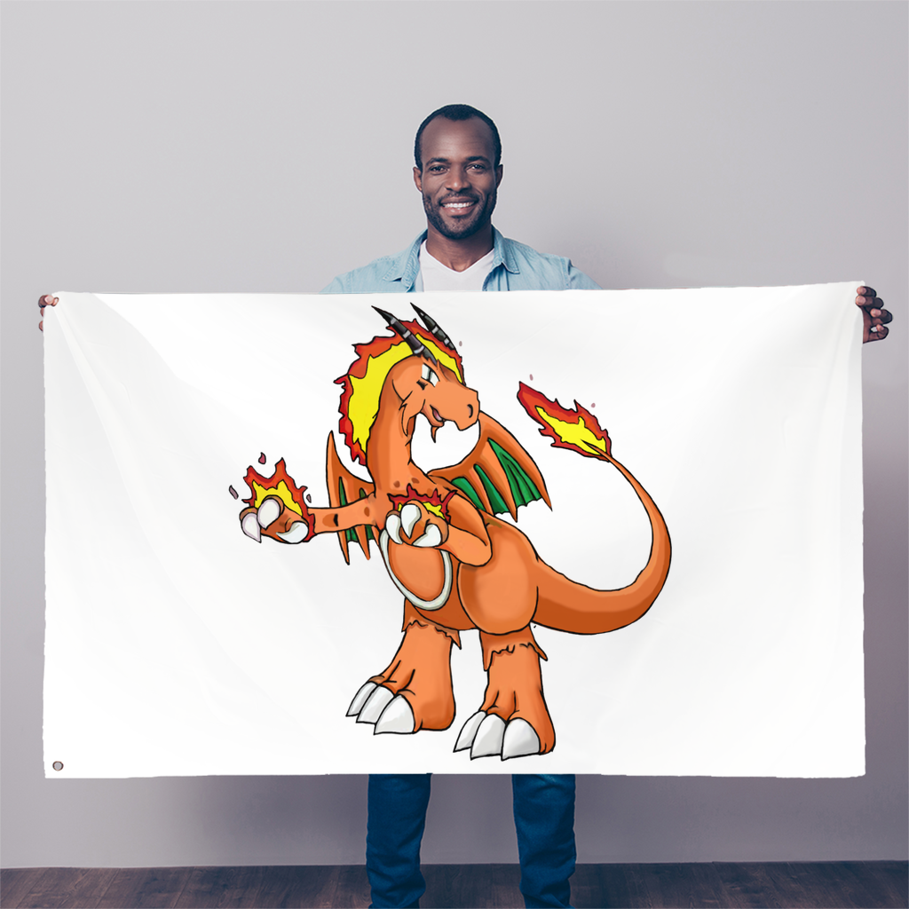 Angetiron Sublimation Flag measuring 5FT x 3FT, made of durable polyester with vibrant colors and double-stitched edges.