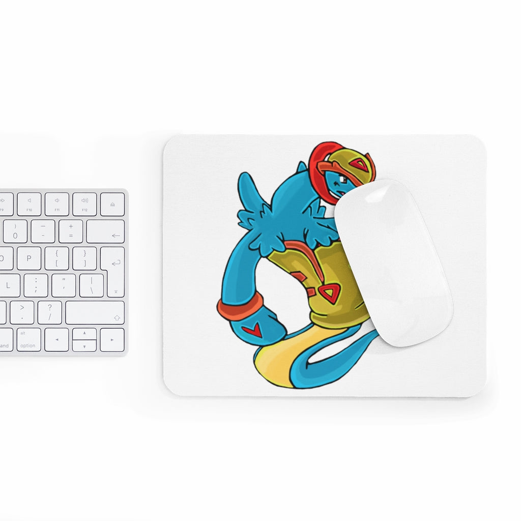 Aqrine Mouse Pad featuring a vibrant full print design on a smooth neoprene surface, ideal for enhancing workspace aesthetics.