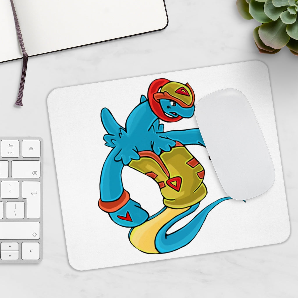 Aqrine Mouse Pad featuring a vibrant full print design on a smooth neoprene surface, ideal for enhancing workspace aesthetics.