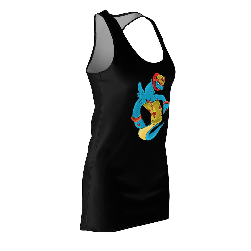 Aqrine Women's Cut & Sew Racerback Dress showcasing a stylish and feminine design, perfect for various occasions.