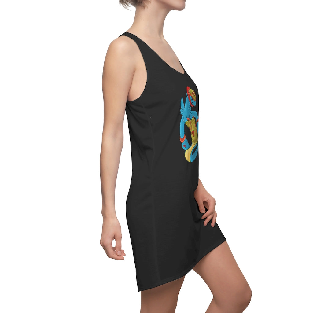 Aqrine Women's Cut & Sew Racerback Dress showcasing a stylish and feminine design, perfect for various occasions.