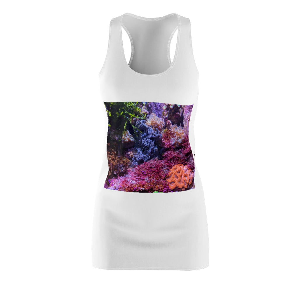 Aquarium Women's Cut & Sew Racerback Dress featuring a stylish design and comfortable fit, perfect for various occasions.