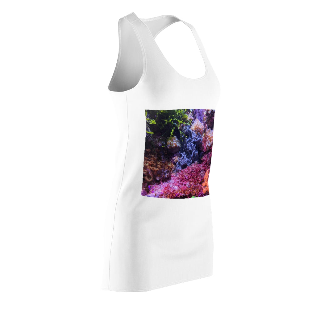 Aquarium Women's Cut & Sew Racerback Dress featuring a stylish design and comfortable fit, perfect for various occasions.