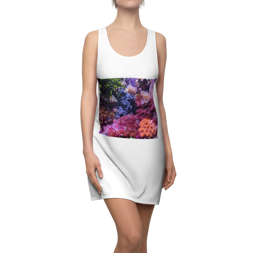 Aquarium Women's Cut & Sew Racerback Dress featuring a stylish design and comfortable fit, perfect for various occasions.