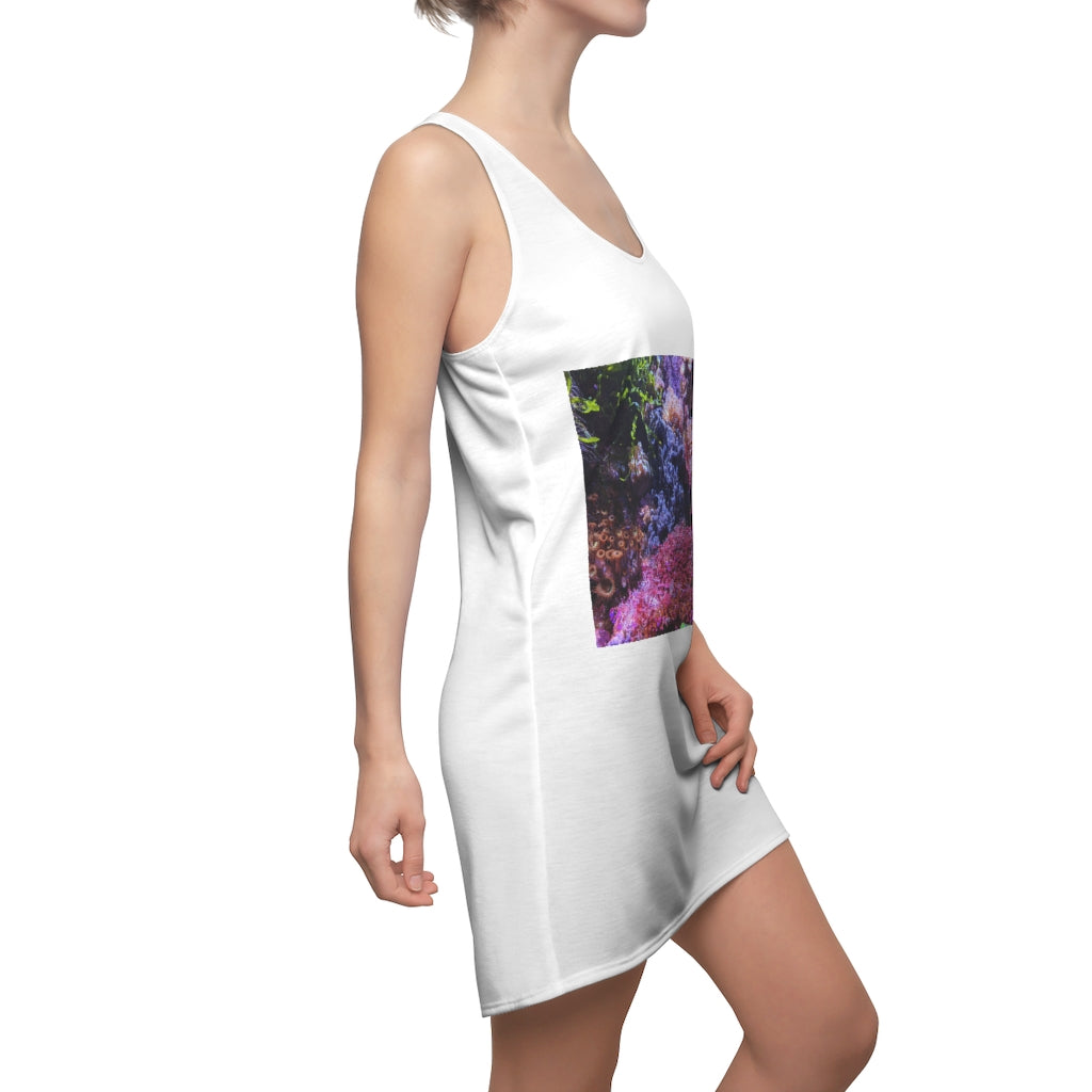 Aquarium Women's Cut & Sew Racerback Dress featuring a stylish design and comfortable fit, perfect for various occasions.