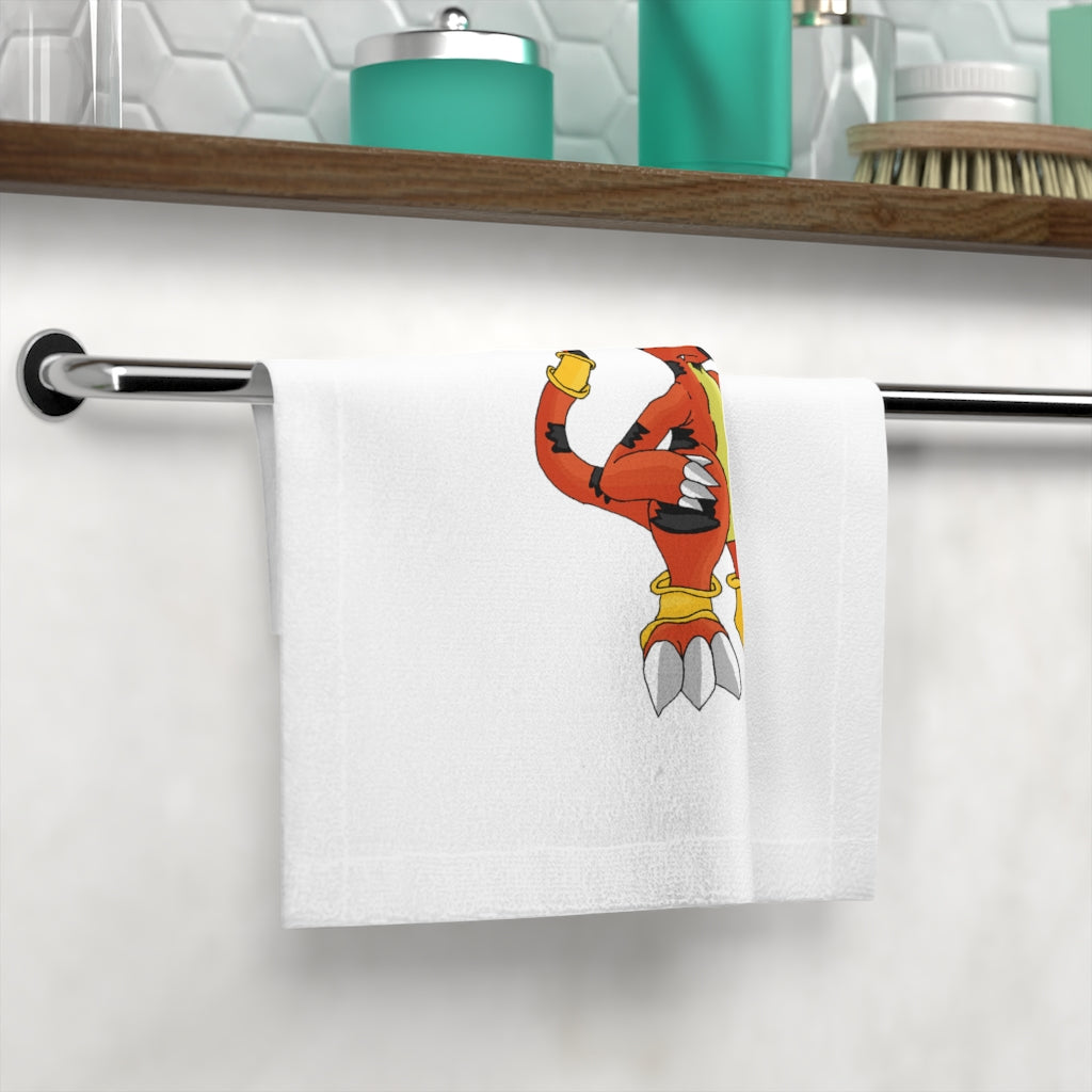 Arcadash Face Towel featuring a customizable polyester front and soft cotton back, ideal for personal designs.