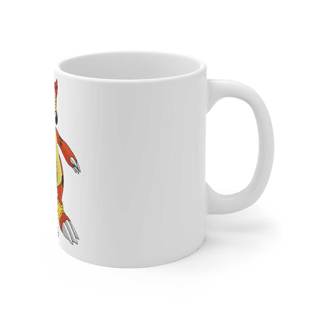 Arcadash Mug 11oz, a white ceramic mug with rounded corners and a C-handle, perfect for coffee, tea, and hot chocolate.