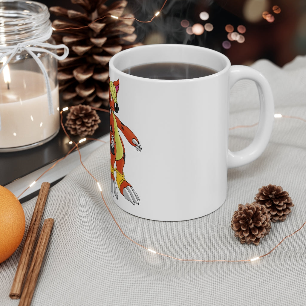 Arcadash Mug 11oz, a white ceramic mug with rounded corners and a C-handle, perfect for coffee, tea, and hot chocolate.