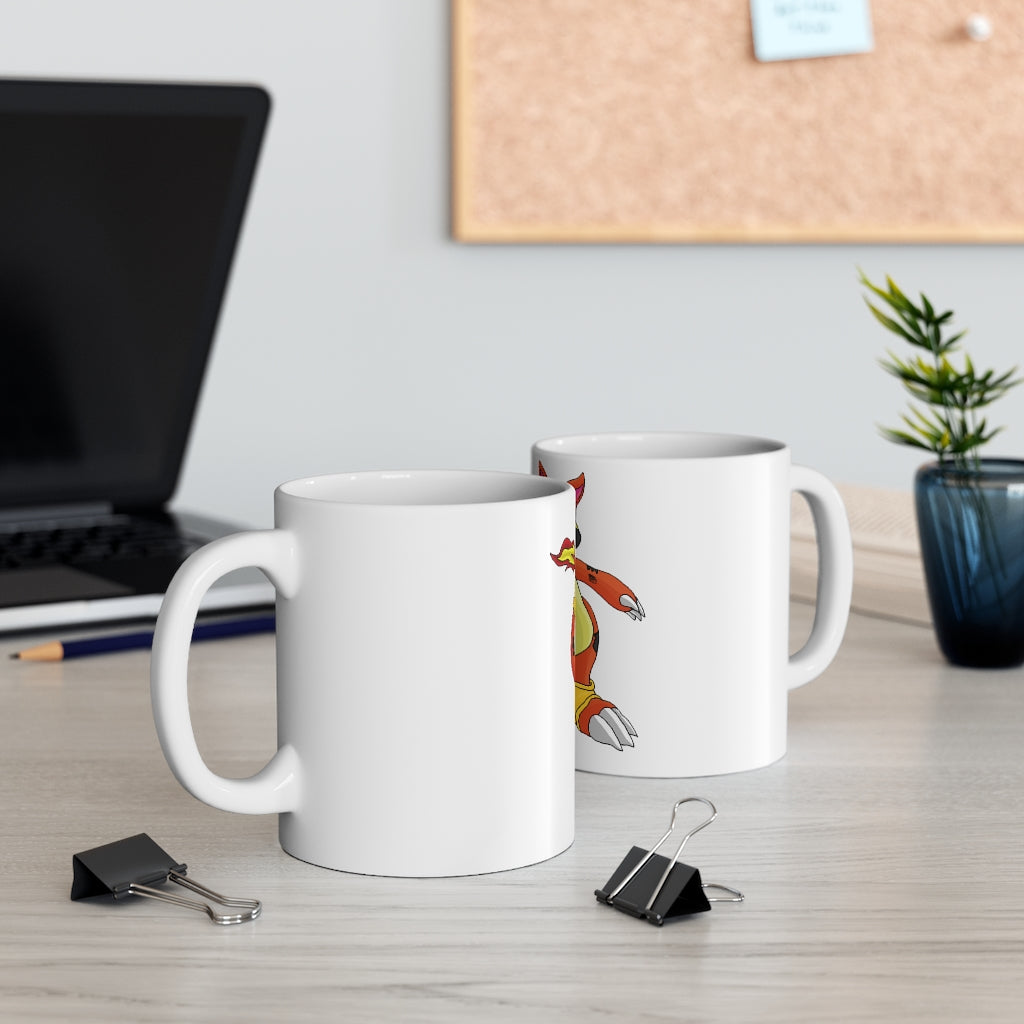 Arcadash Mug 11oz, a white ceramic mug with rounded corners and a C-handle, perfect for coffee, tea, and hot chocolate.