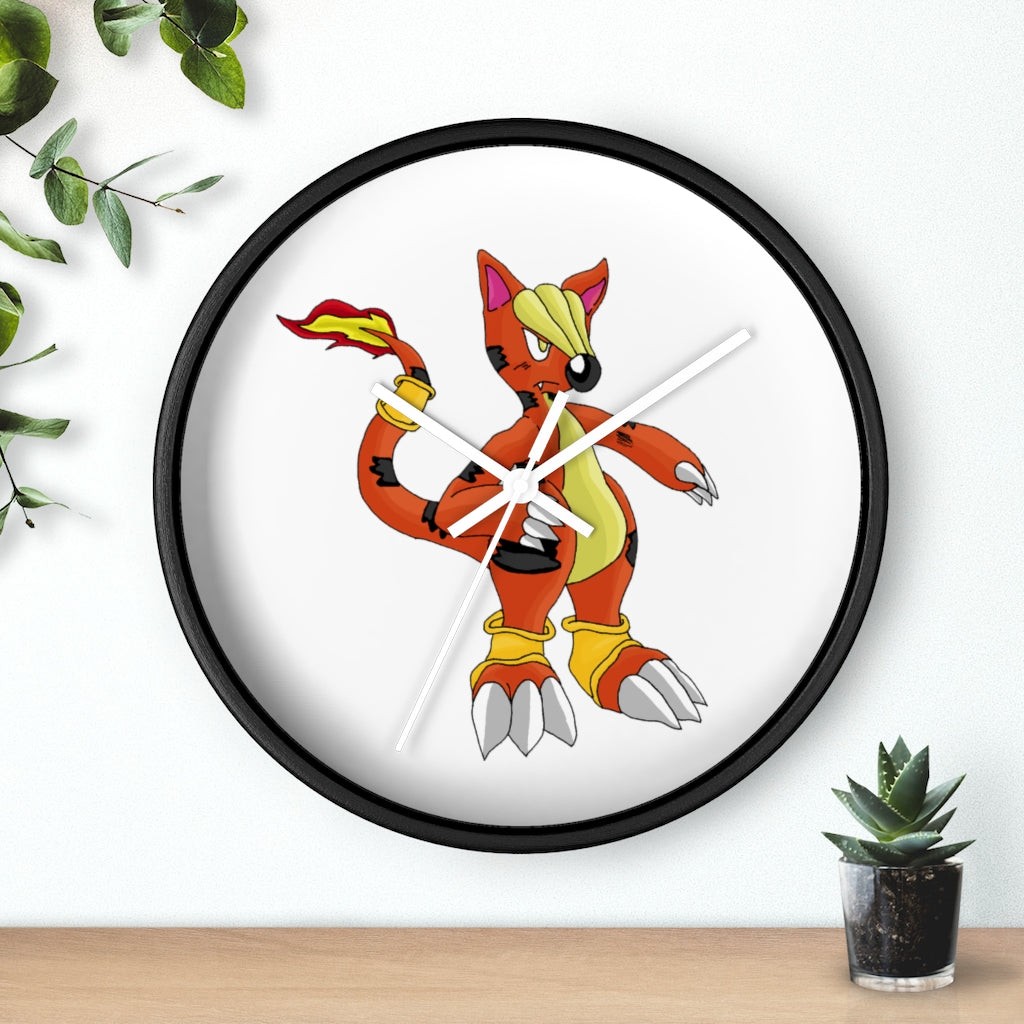 Arcadash Wall Clock featuring a wooden frame and plexiglass face, designed for indoor use with a silent mechanism.