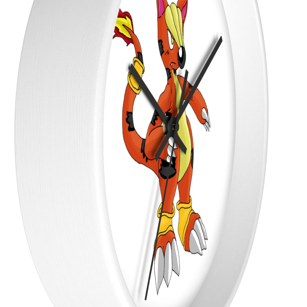 Arcadash Wall Clock featuring a wooden frame and plexiglass face, designed for indoor use with a silent mechanism.