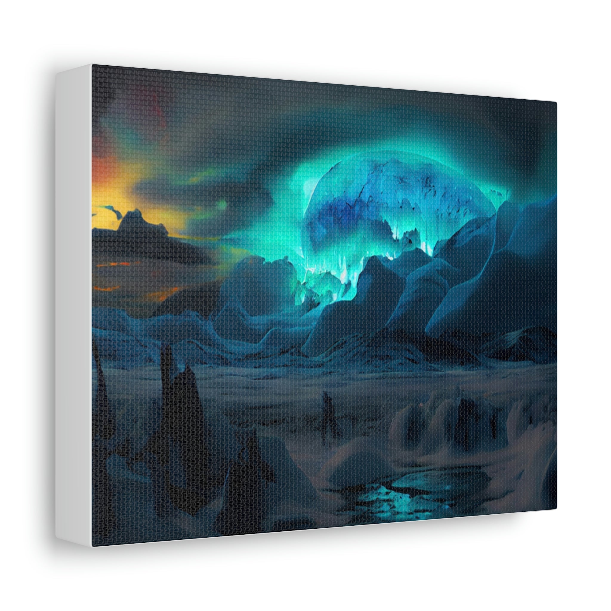 Arctic Stretched Canvas featuring vibrant colors and detailed image stretched over a sturdy wooden frame, ideal for indoor display.