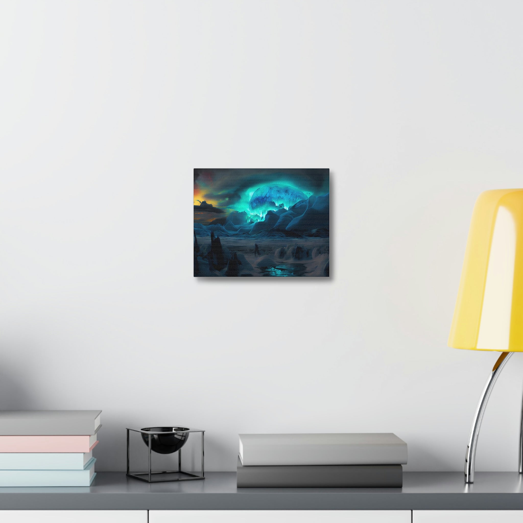 Arctic Stretched Canvas featuring vibrant colors and detailed image stretched over a sturdy wooden frame, ideal for indoor display.