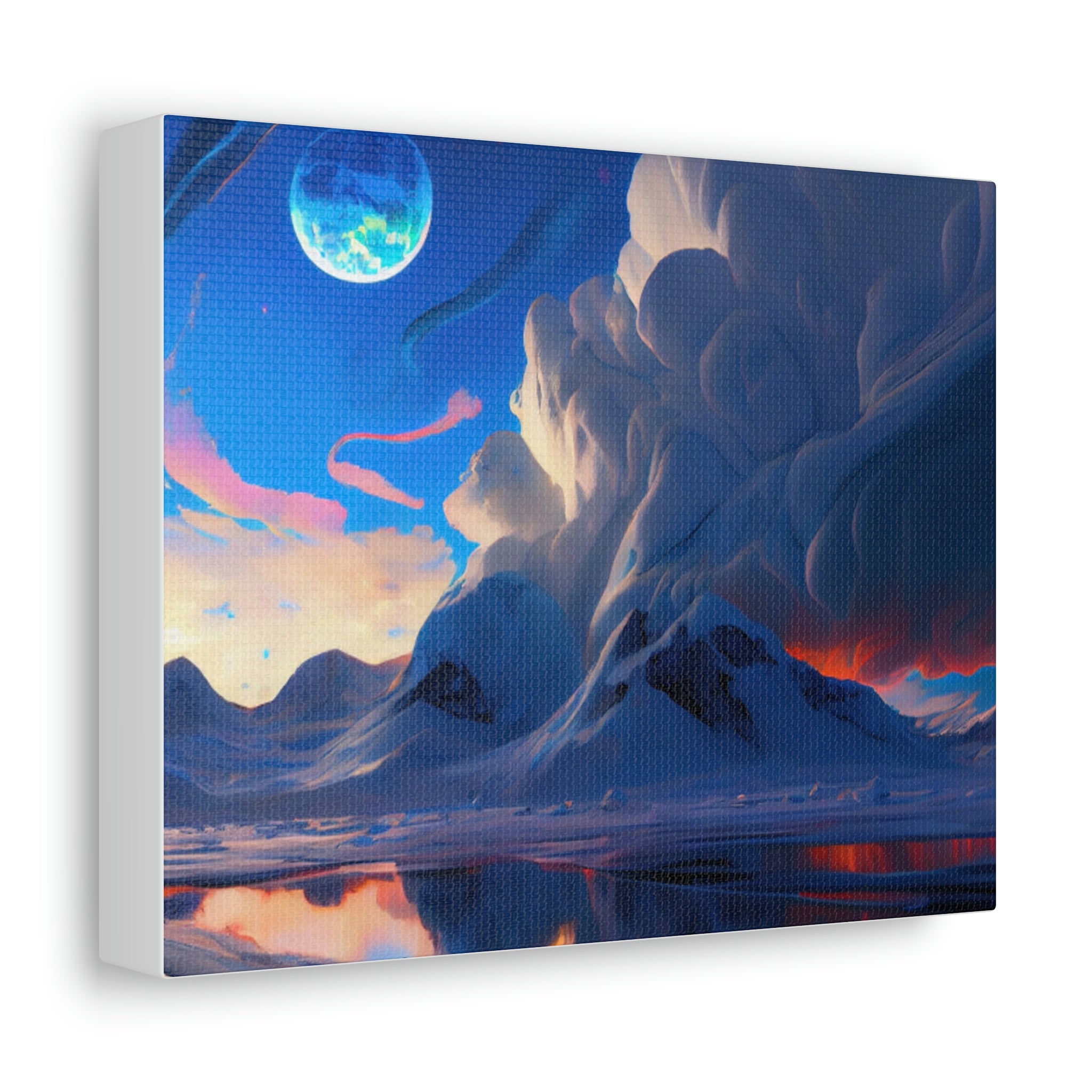 Arctic Stretched Canvas featuring vibrant colors and high-quality image, elegantly stretched on a wooden frame for indoor display.