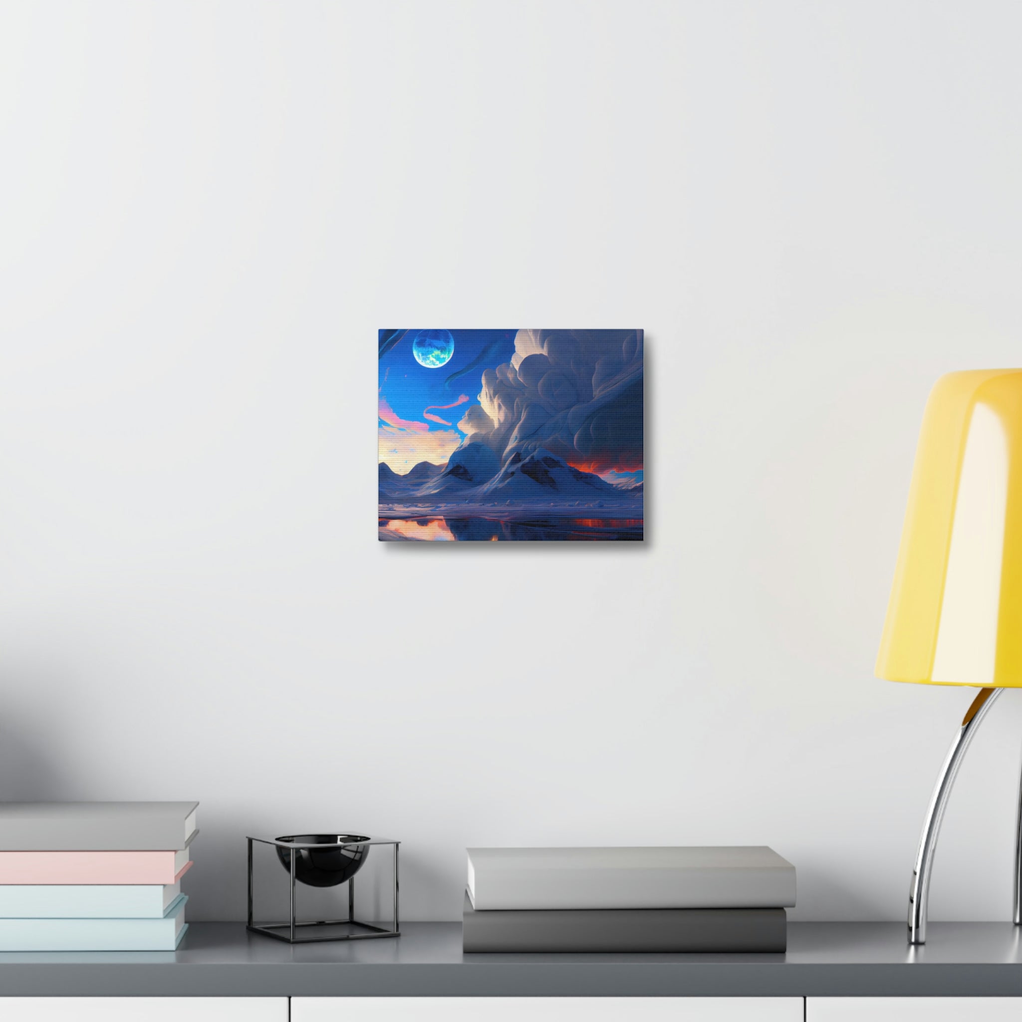 Arctic Stretched Canvas featuring vibrant colors and high-quality image, elegantly stretched on a wooden frame for indoor display.