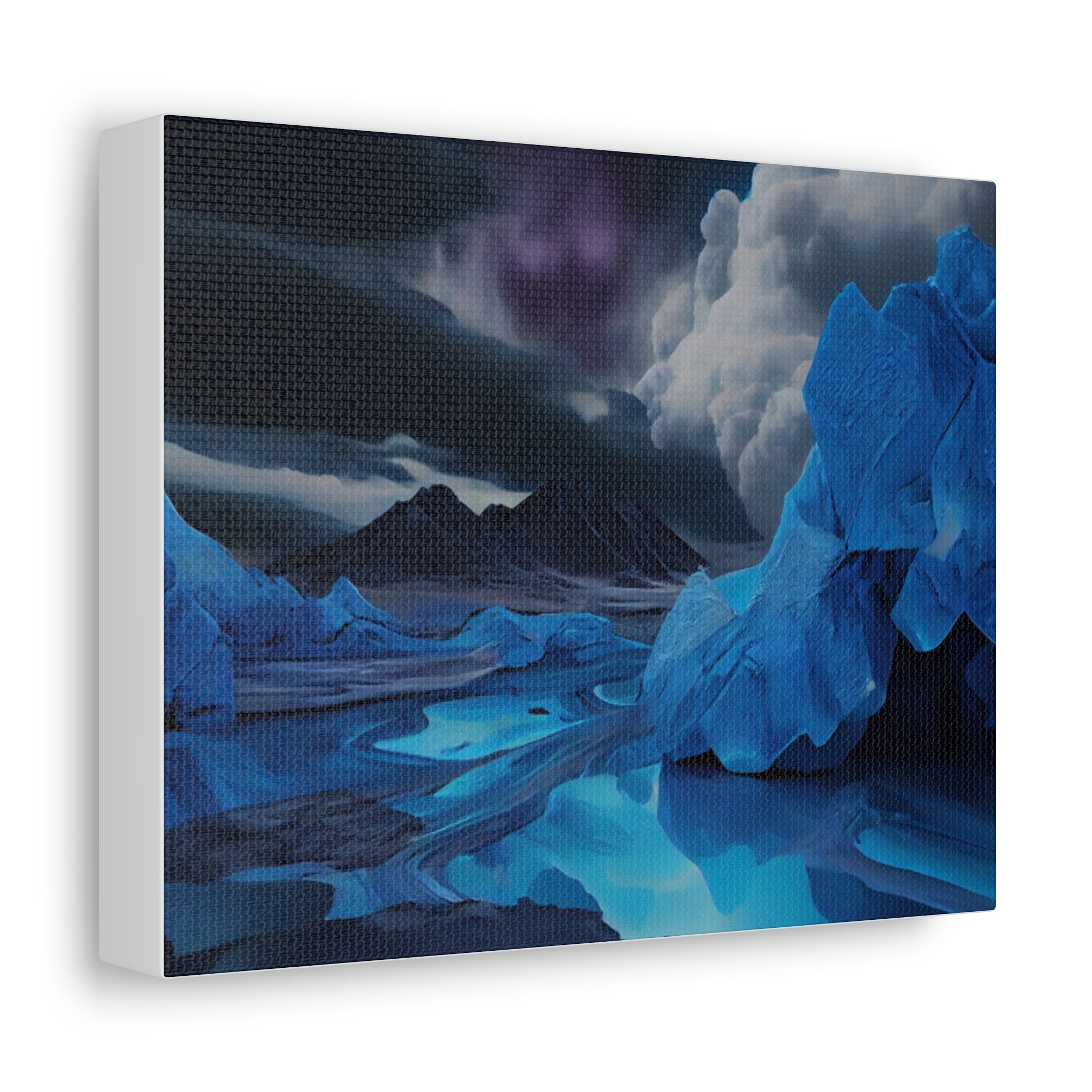 Arctic Stretched Canvas featuring vibrant colors and high detail, stretched on a sturdy wooden frame, ideal for indoor decoration.