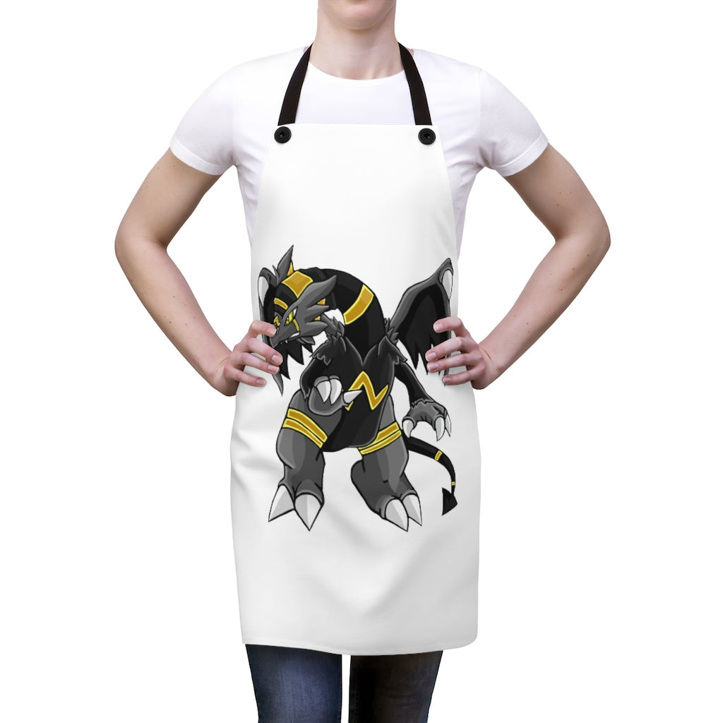 Stylish Argon Apron made of durable polyester with black detachable twill straps, perfect for cooking and backyard cookouts.