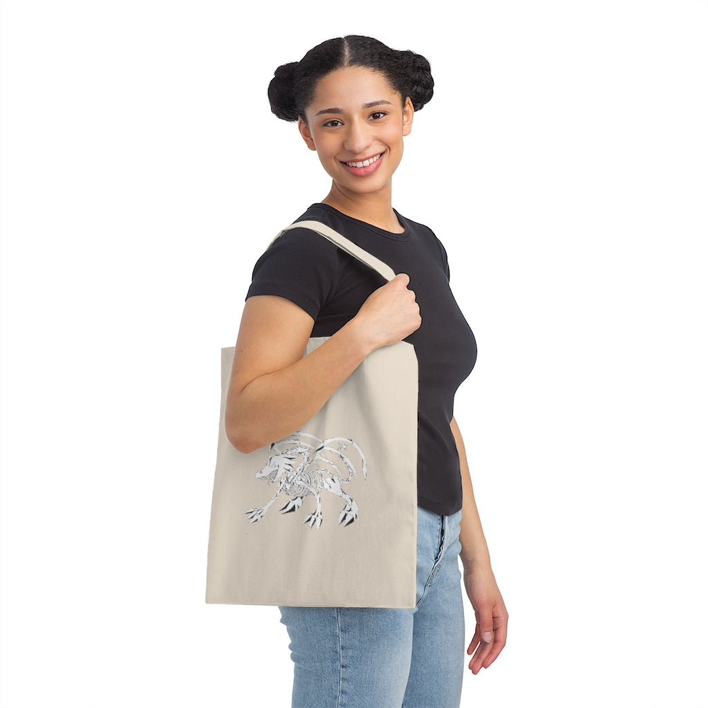 Argon Canvas Tote Bag made of 100% cotton sheeting, featuring reinforced handles and a stylish design for personalization.