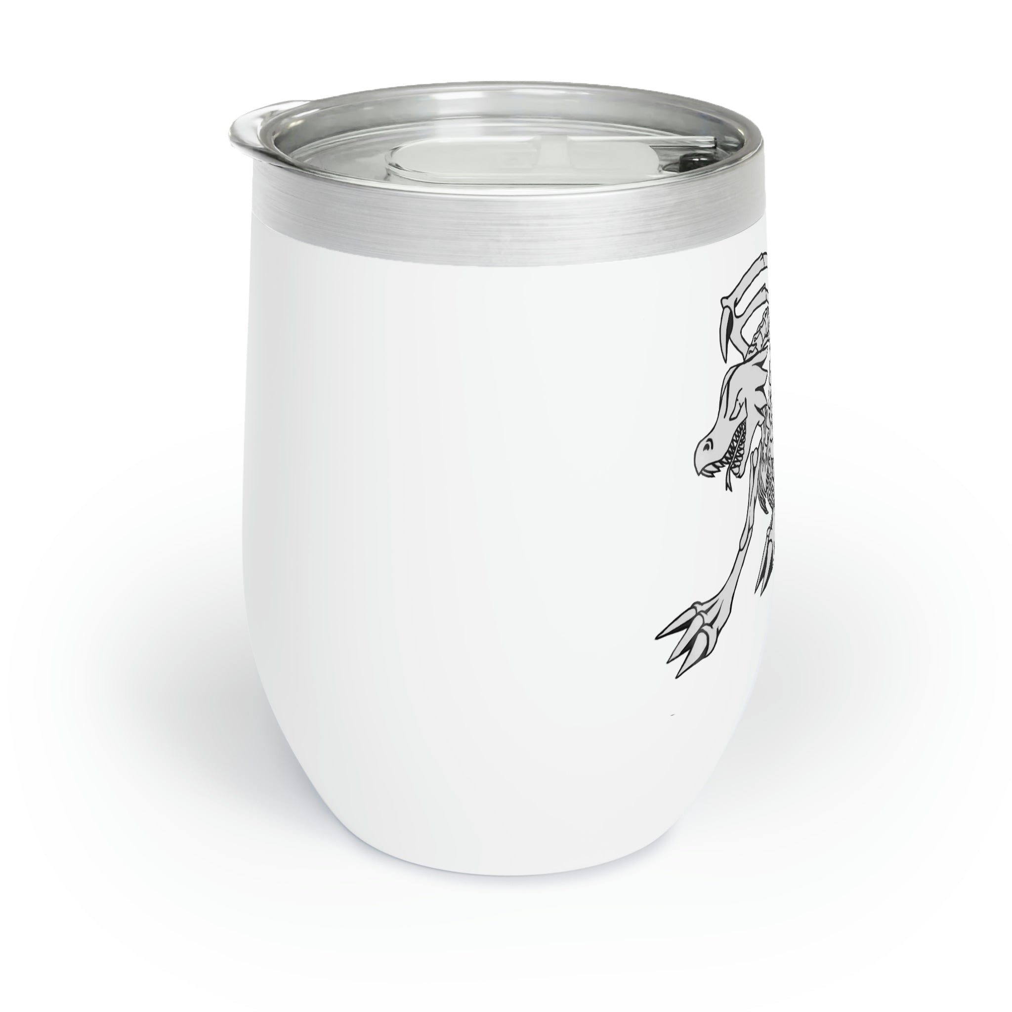 Argon Chill Wine Tumbler in stainless steel with customizable design, perfect for keeping drinks at ideal temperatures.