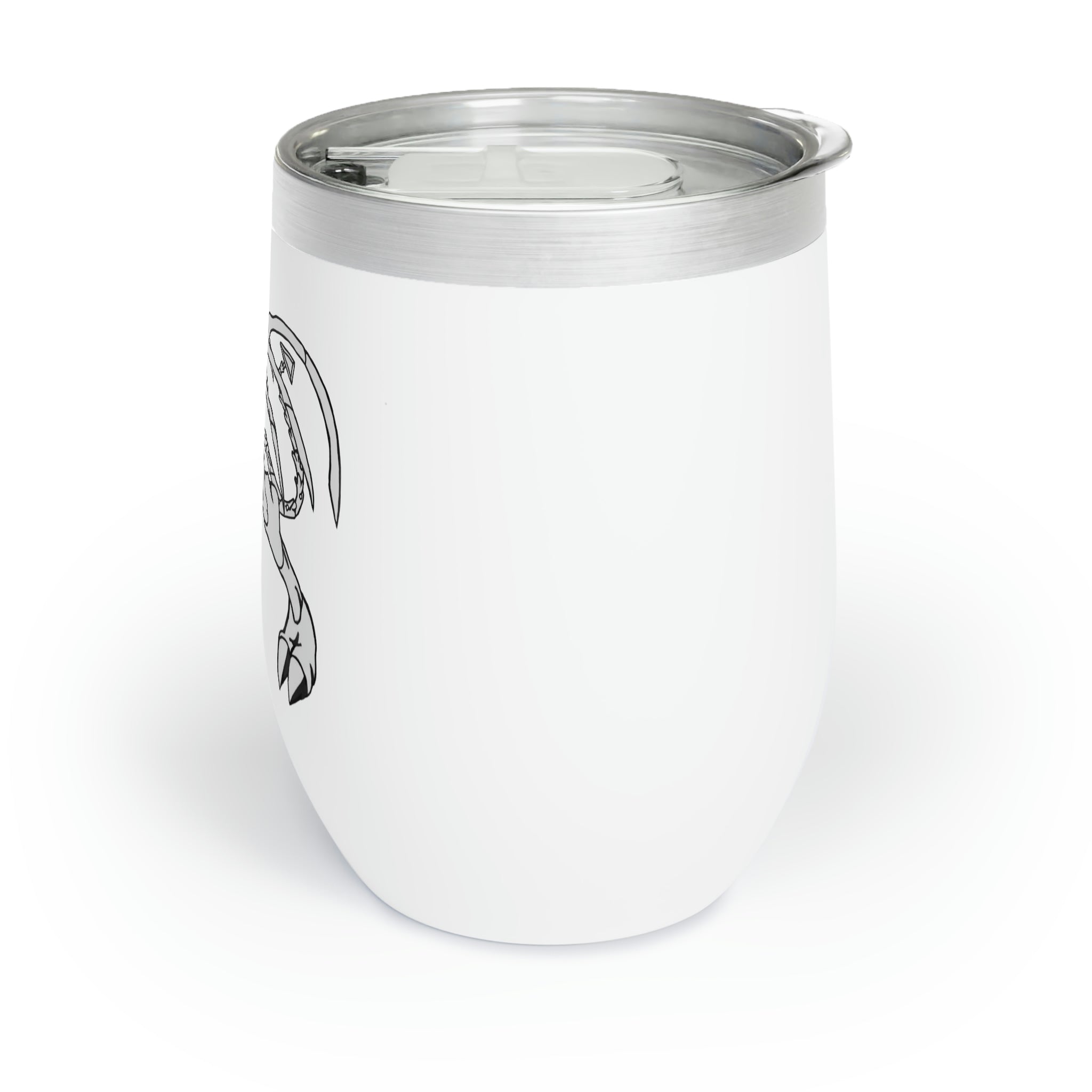 Argon Chill Wine Tumbler in stainless steel with customizable design, perfect for keeping drinks at ideal temperatures.