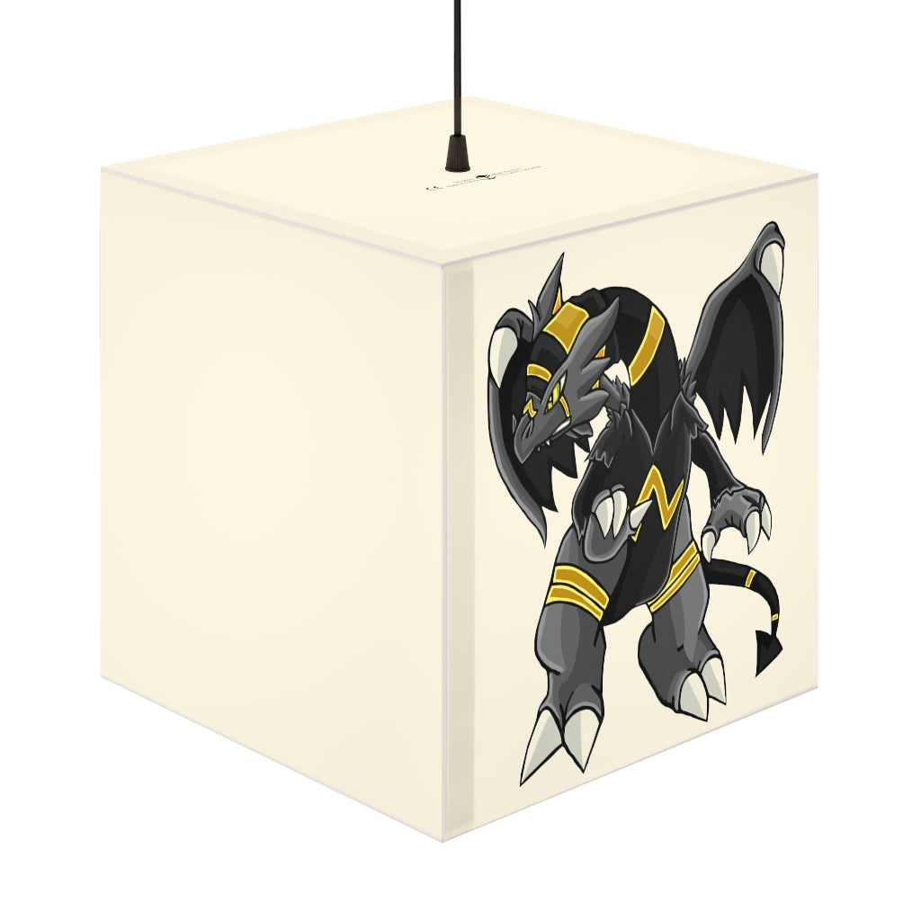 Argon Personalized Lamp showcasing a unique cube design, perfect for home decor and personalized lighting.