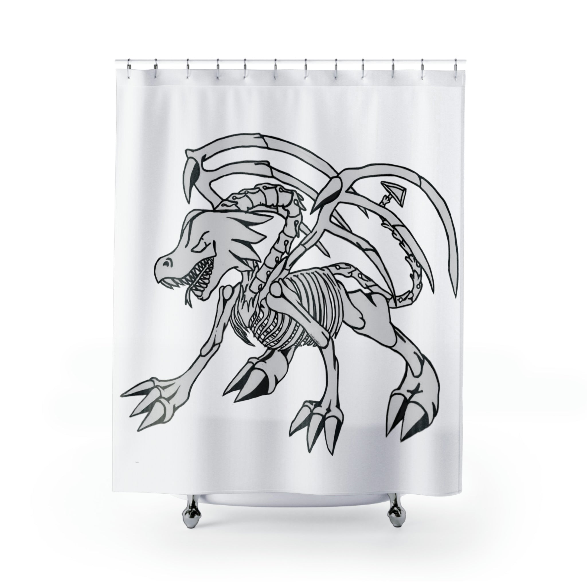 Argon Shower Curtain featuring vibrant custom designs on durable polyester fabric, perfect for enhancing bathroom decor.