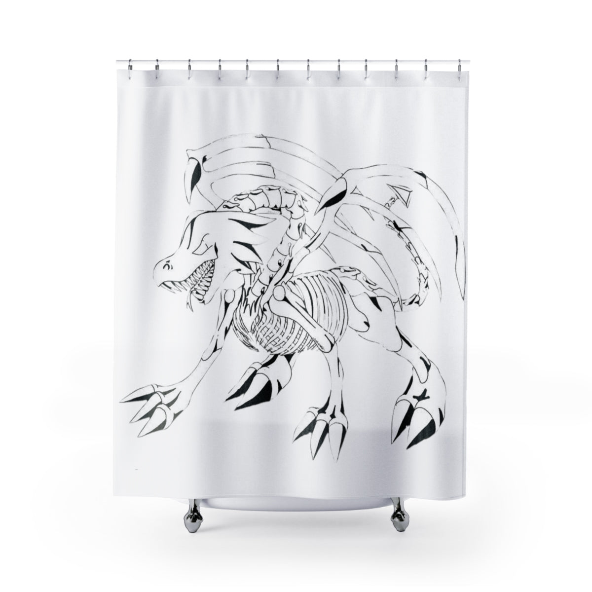 Argon Shower Curtain featuring vibrant custom designs on durable polyester fabric, perfect for enhancing bathroom decor.