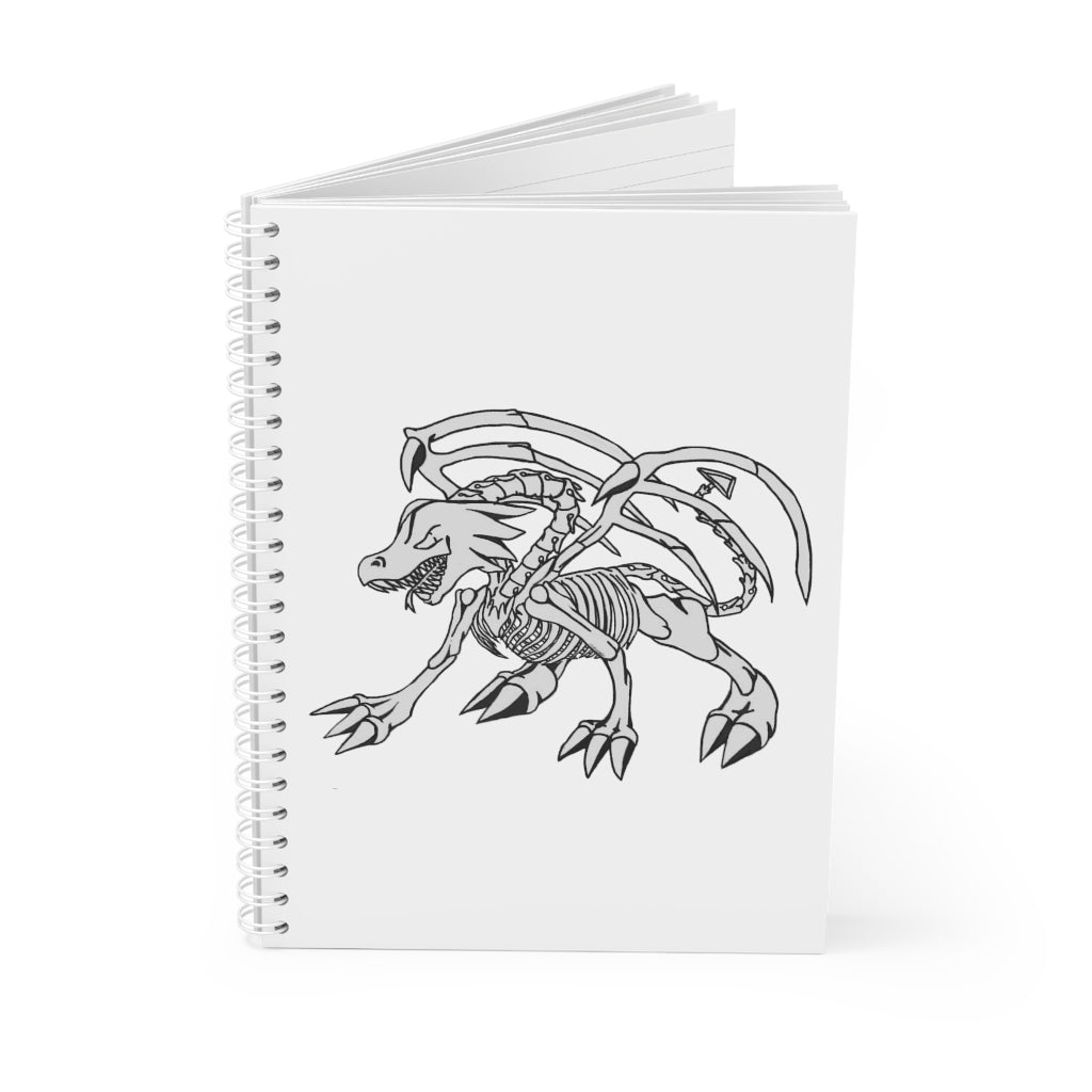 Argon Spiral Notebook with customizable covers and wide-ruled pages, featuring a semi-gloss laminated finish.