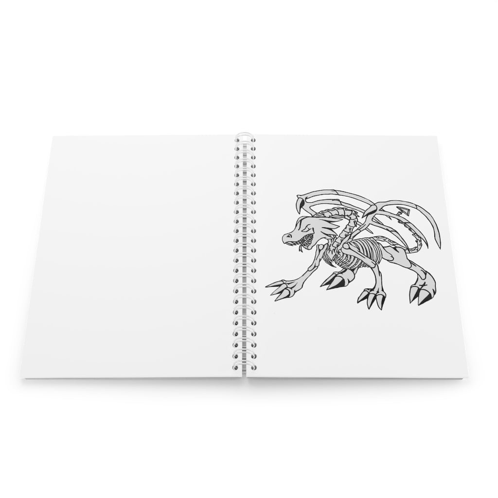 Argon Spiral Notebook with customizable covers and wide-ruled pages, featuring a semi-gloss laminated finish.