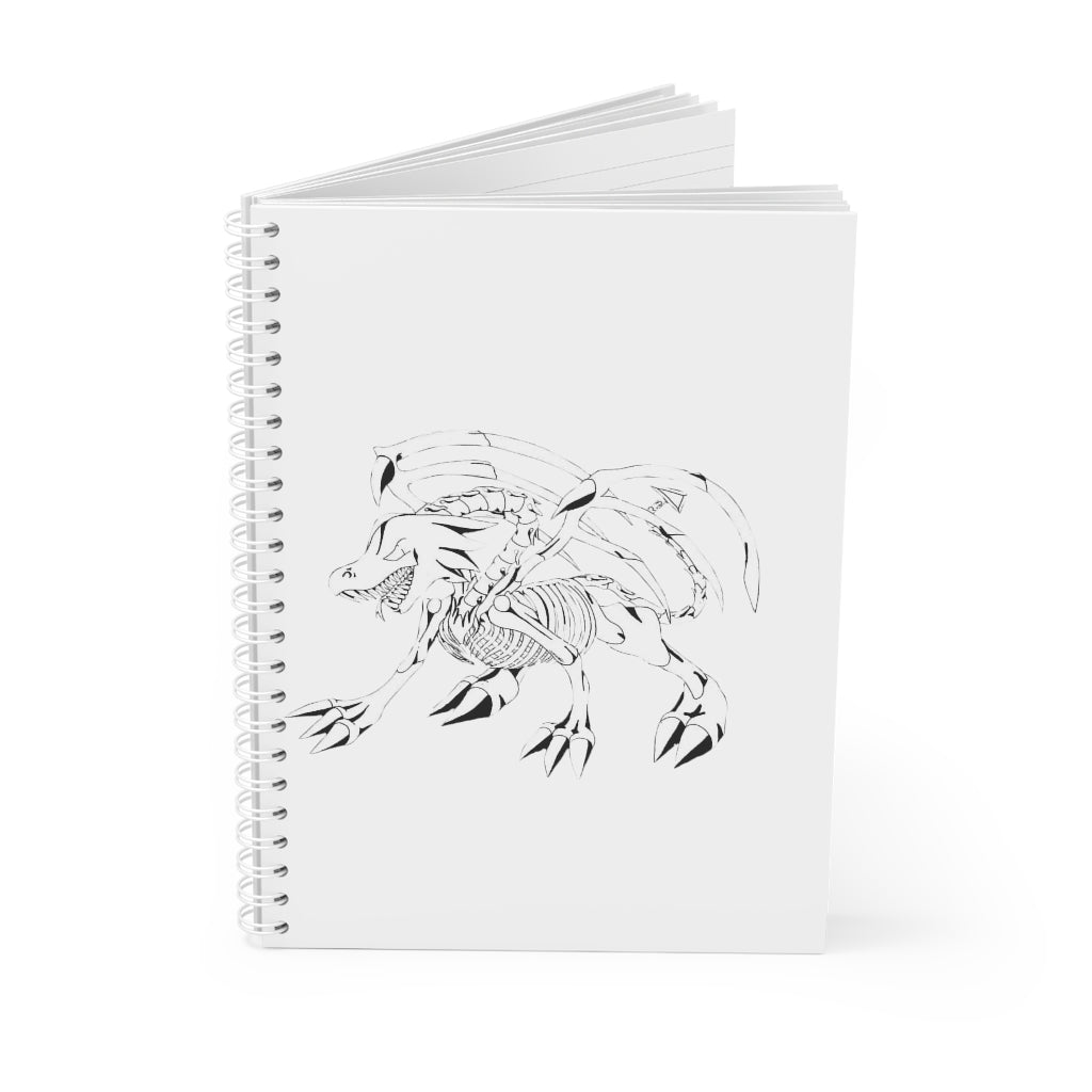 Argon Spiral Notebook with customizable covers and wide-ruled pages, featuring a semi-gloss laminated finish.