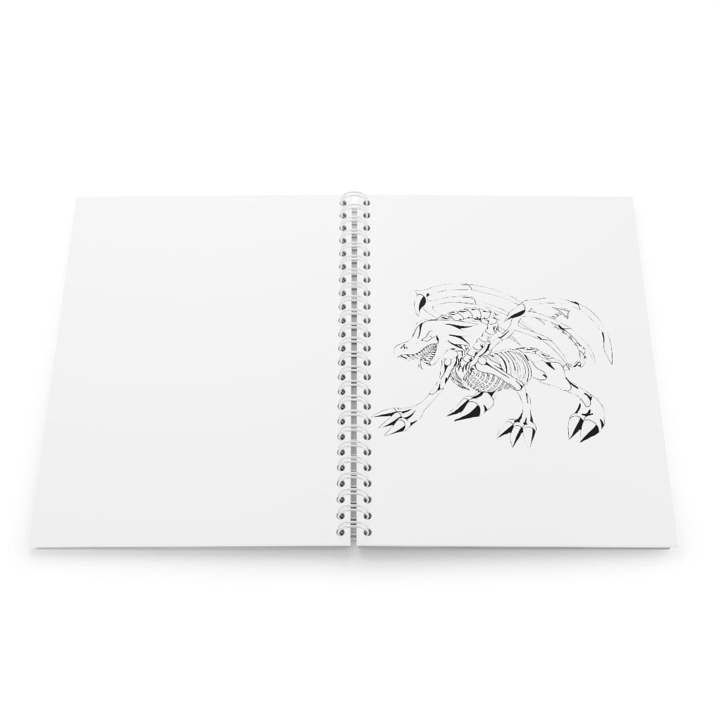 Argon Spiral Notebook with customizable covers and wide-ruled pages, featuring a semi-gloss laminated finish.