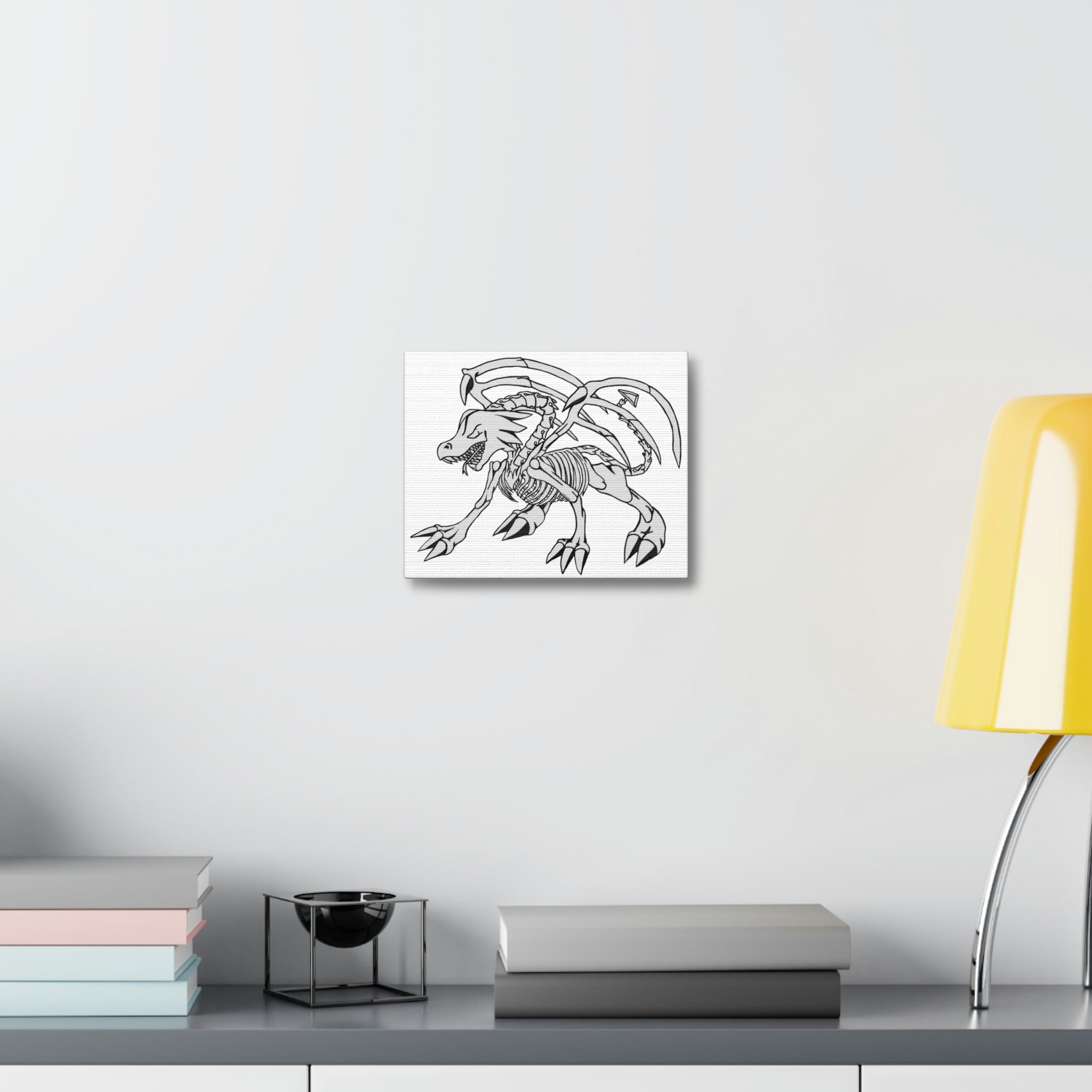 Argon Stretched Canvas showcasing vibrant artwork on a wooden frame, perfect for indoor decoration.