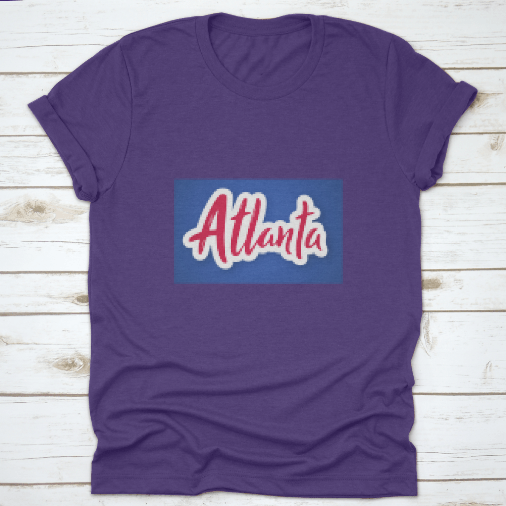 Atlanta sticker featuring the handwritten name of the city, designed for personalizing items.