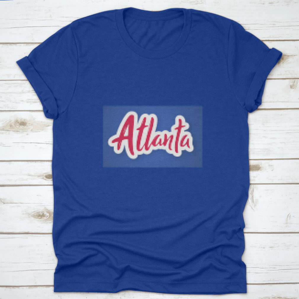 Atlanta sticker featuring the handwritten name of the city, designed for personalizing items.