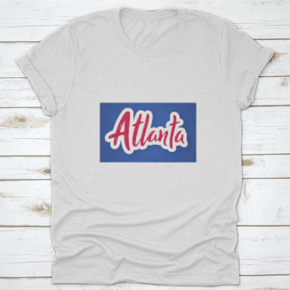 Atlanta sticker featuring the handwritten name of the city, designed for personalizing items.