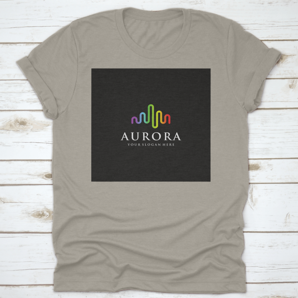 A stylish vacation shirt featuring the Aurora Borealis design, made from soft cotton fabric, perfect for casual outings.