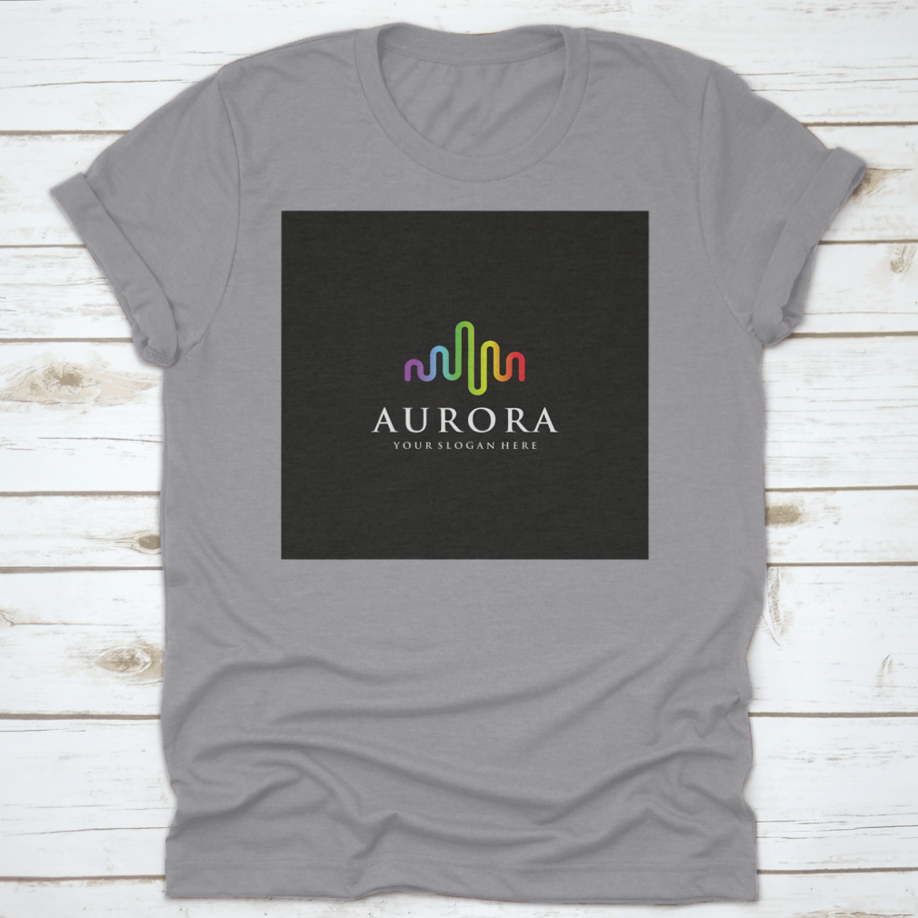 A stylish vacation shirt featuring the Aurora Borealis design, made from soft cotton fabric, perfect for casual outings.